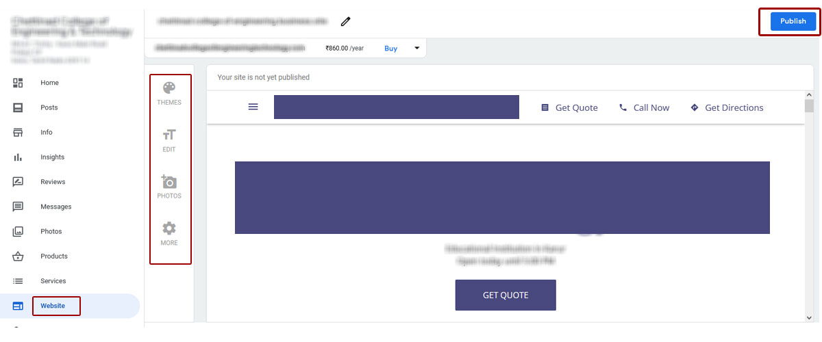 Use the Feature Of Creating A website