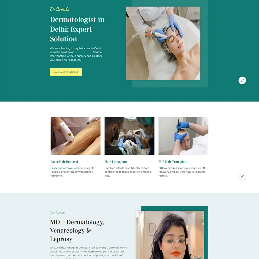 SEO For Dr. Sweksha’s Dermatology